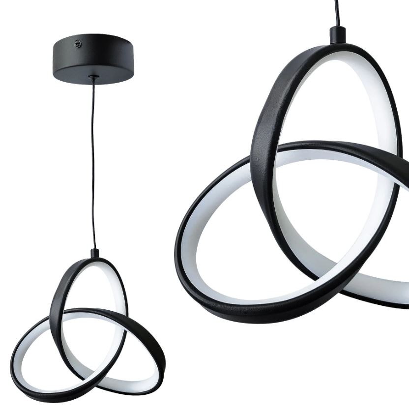 REA LAMPA SUFITOWA WISZĄCA CZARNA 5906366010408