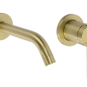 REA BATERIA UMYWALKOWA PODTYNKOWA CLIF ZŁOTA SZCZOTKOWANA REA-B5841