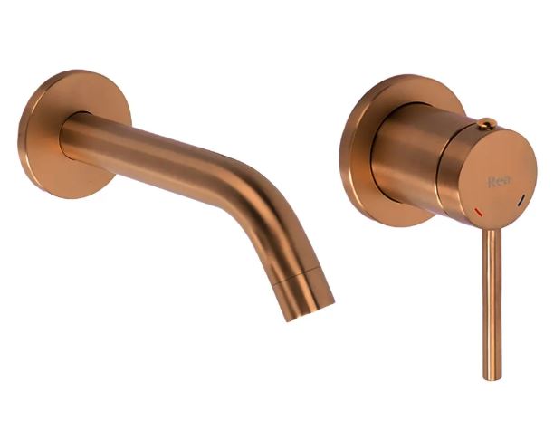 REA BATERIA UMYWALKOWA PODTYNKOWA CLIF MIEDŹ SZCZOTKOWANA REA-B5842