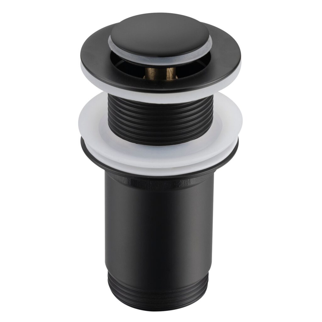 BALNEO Korek umywalkowy mosiężny Klik Klak E bez przelewu Czarny E0101020102-4