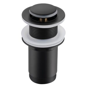 BALNEO Korek umywalkowy mosiężny Klik Klak E bez przelewu Czarny E0101020102-4