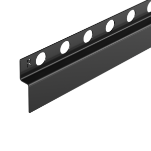 BALNEO Listwa spadkowa przyścienna prawa 120 cm czarna D0101020101-1