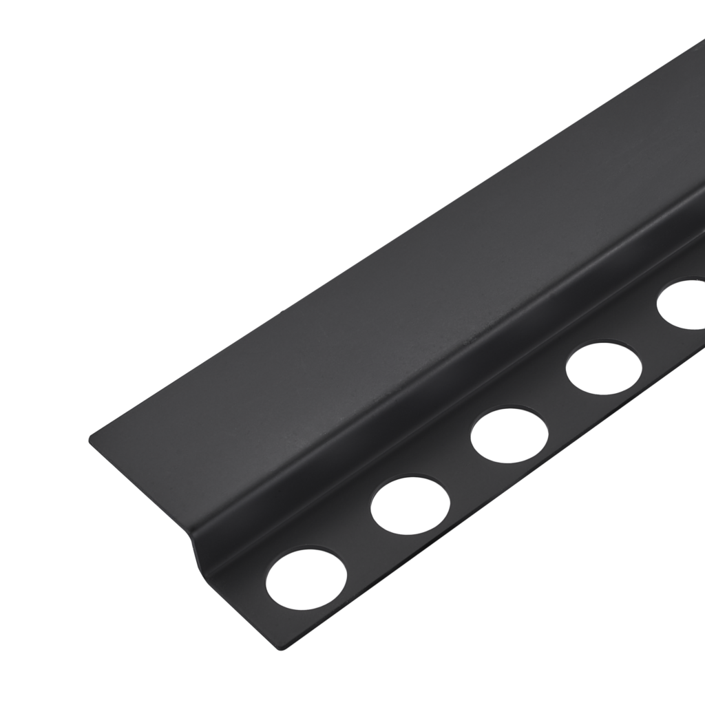 BALNEO Listwa spadkowa podłogowa czołowa 130 cm czarna D0101020310-1