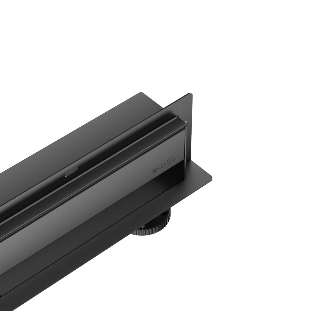 BALNEO W-Drain NEXT 2w1 Odpływ liniowy ścienny 90 cm dwustronny czarny
