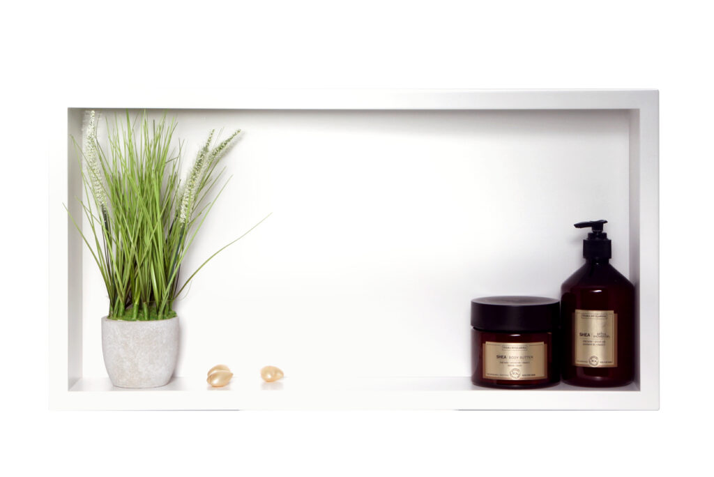 BALNEO WALL-BOX ONE White – Półka łazienkowa pojedyncza biała 60x30x10 cm 5903943983216