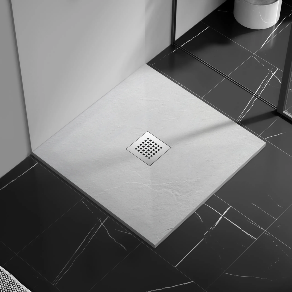 BALNEO Stone Tray – Brodzik kompozytowy „F” Biały 80x80x2,5 C0201031010