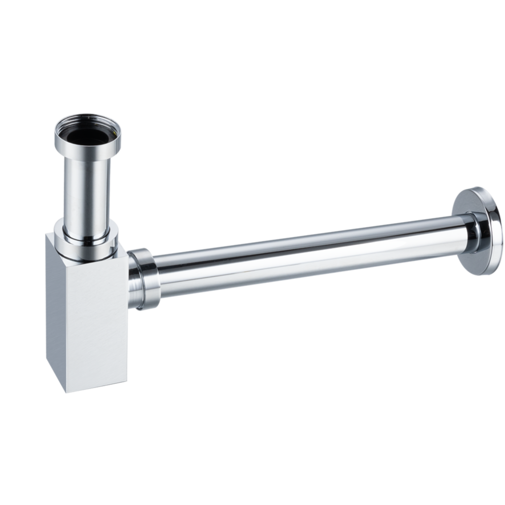 BALNEO Syfon umywalkowy mosiężny kwadratowy Chrom E0201010210-1