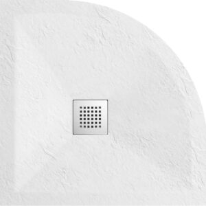 BALNEO Brodzik kompozytowy półokrągły „seria FQ” Biały 90x90x2,5cm C0501030110-1