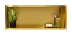 BALNEO WALL-BOX ONE Gold / Brass – Półka pojedyncza złota 90x30x7 cm 5903943983568