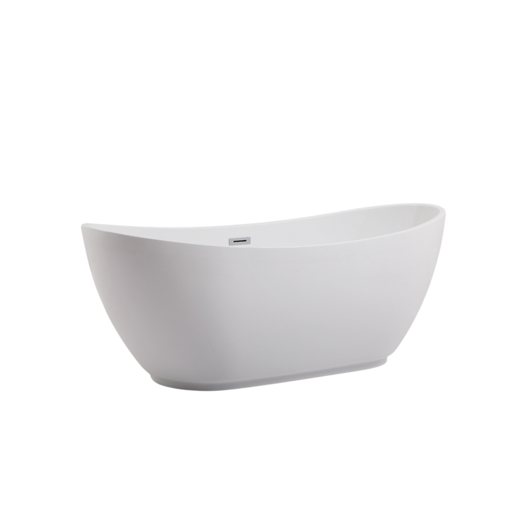 BALNEO Wanna wolnostojąca PARMA WHITE – 170 x 72 cm biały połysk akrylowa 5905591091602