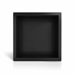 BALNEO WALL-BOX ONE Black – Półka łazienkowa pojedyncza czarna 30x30x7 cm 5903943983254