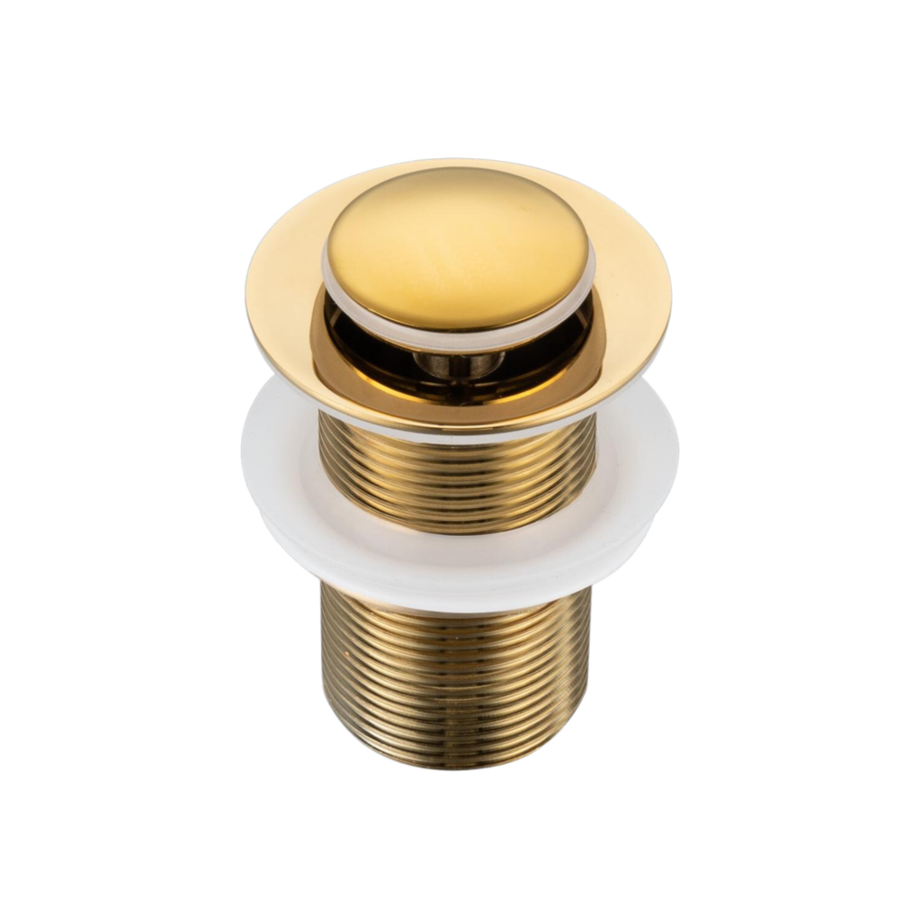 BALNEO Korek umywalkowy mosiężny Klik Klak B bez przelewu Złoty E0101030102-2