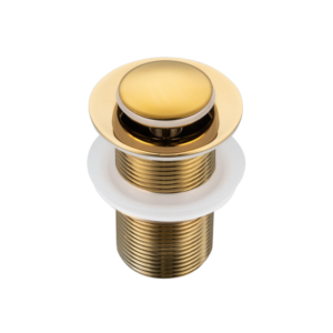 BALNEO Korek umywalkowy mosiężny Klik Klak B bez przelewu Złoty E0101030102-2