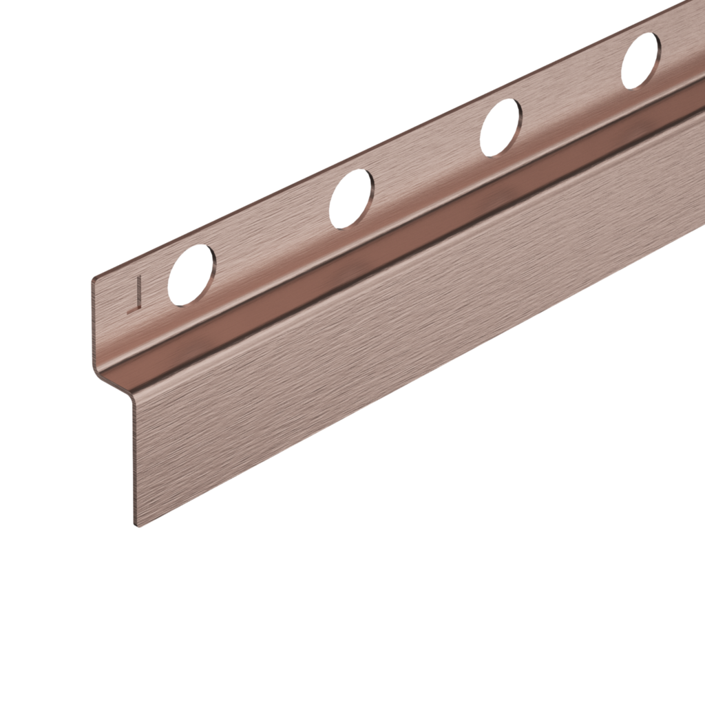 BALNEO Listwa spadkowa przyścienna lewa 170 cm miedziana D0101040201-2