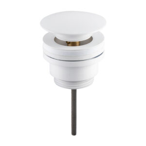 BALNEO Korek umywalkowy mosiężny Klik Klak model D uniwersalny Biały E0101050105-1