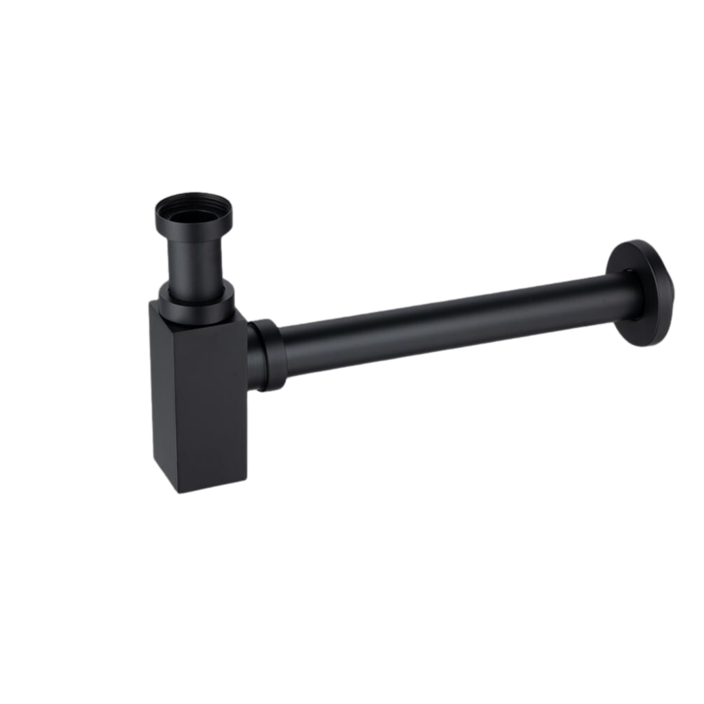 BALNEO Syfon umywalkowy mosiężny kwadratowy Czarny E0201020210-1