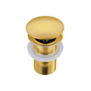 BALNEO Korek umywalkowy mosiężny Klik Klak A bez przelewu Złoty E0101030102-1