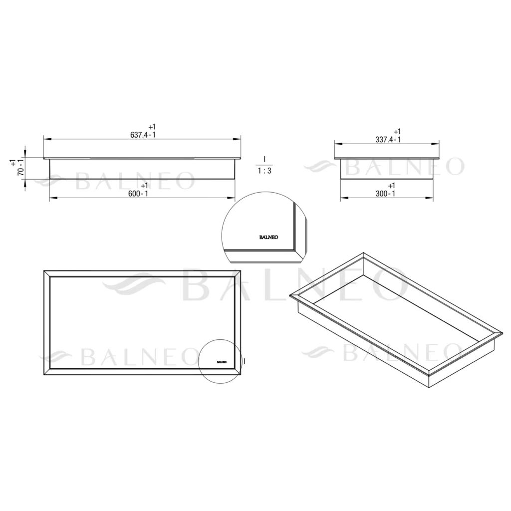 Rysunek techniczny – wymiary montażowe