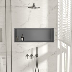 BALNEO Półka wnękowa WALL-BOX ONE GUN METAL 90x30x7cm