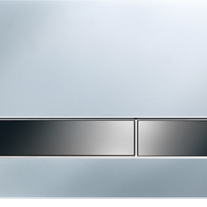 JOMO/WERIT PRZYCISK SPŁUKUJĄCY DO WC EXCLUSIVE 2.0 do SLK/TGA, chrom mat/czarny, 2-ilościowy JOM/102-000000148