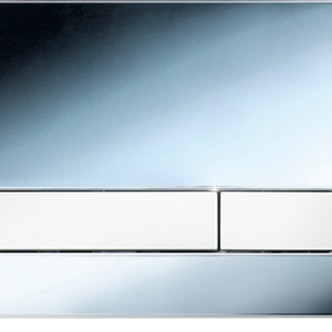 JOMO/WERIT PRZYCISK SPŁUKUJĄCY DO WC EXCLUSIVE 2.0 do SLK/TGA, chrom połysk/biały, 2-ilościowy 102-000000150