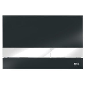 JOMO/WERIT PRZYCISK SPŁUKUJĄCY DO WC EXCLUSIVE 2.2, chrom połysk 2.0/szkło czarne JOM/102-000000297