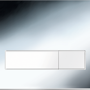 JOMO/WERIT PRZYCISK TREND do SLS, chrom połysk-biały 2-ilościowy JOM/102-000000092