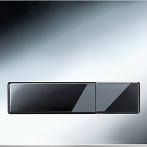 JOMO/WERIT PRZYCISK TREND do SLS, chrom połysk-czarny, 2-ilościowy JOM/102-000000093