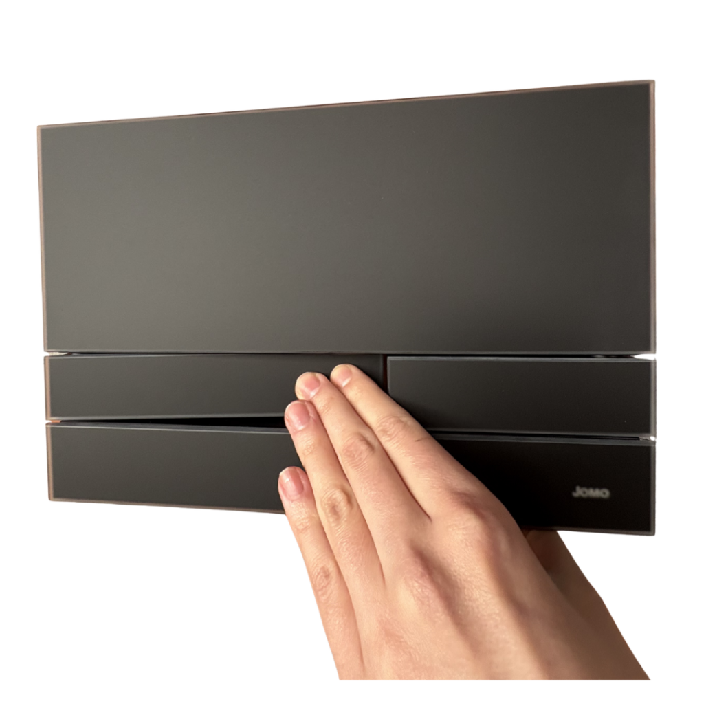 JOMO/WERIT PRZYCISK SPŁUKUJĄCY DO WC EXCLUSIVE 2.1, czarny mat 2.0/szkło czarne mat 102-000000311