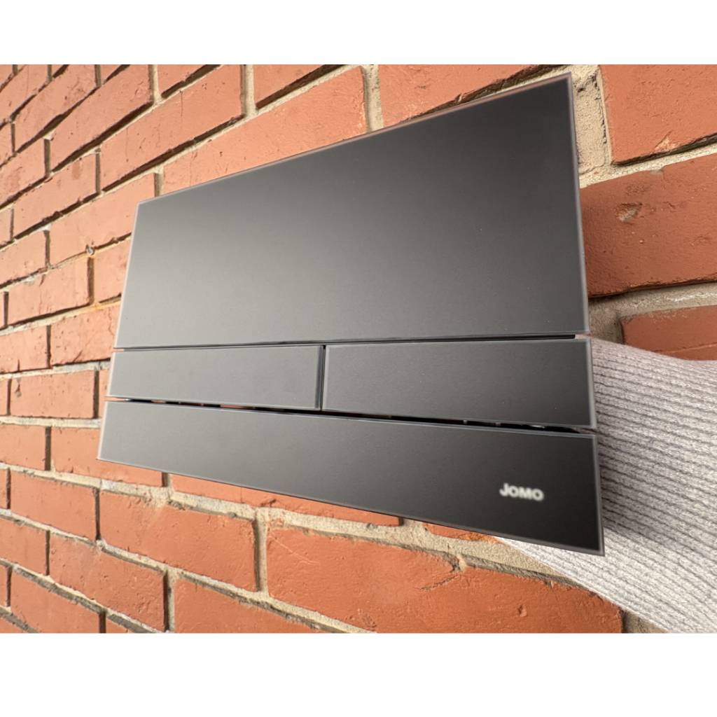 JOMO/WERIT PRZYCISK SPŁUKUJĄCY DO WC EXCLUSIVE 2.1, czarny mat 2.0/szkło czarne mat 102-000000311