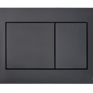 WERIT TECEnow – przycisk spłukujący do WC z tworzywa, czarny połysk TECE/9240403