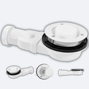 REA Syfon niski do brodzika Rea WP-02 REA-A8740 płaski odpływ do niskiego montażu REA-A8740