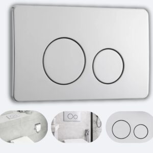 BALNEO Przycisk spłukujący WC satynowy OXO stal nierdzewna do stelaża F0303050203-1