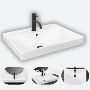 REA Umywalka wpuszczana Mandy ceramiczna biała do blatu REA-U3326