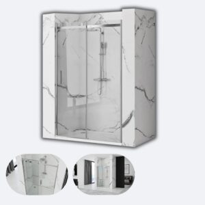 Rea drzwi prysznicowe nixon-2 chrom 120 l rea-k5002