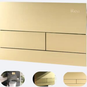 Rea przycisk do stelaża podtynkowego t steel brush gold rea-e0055