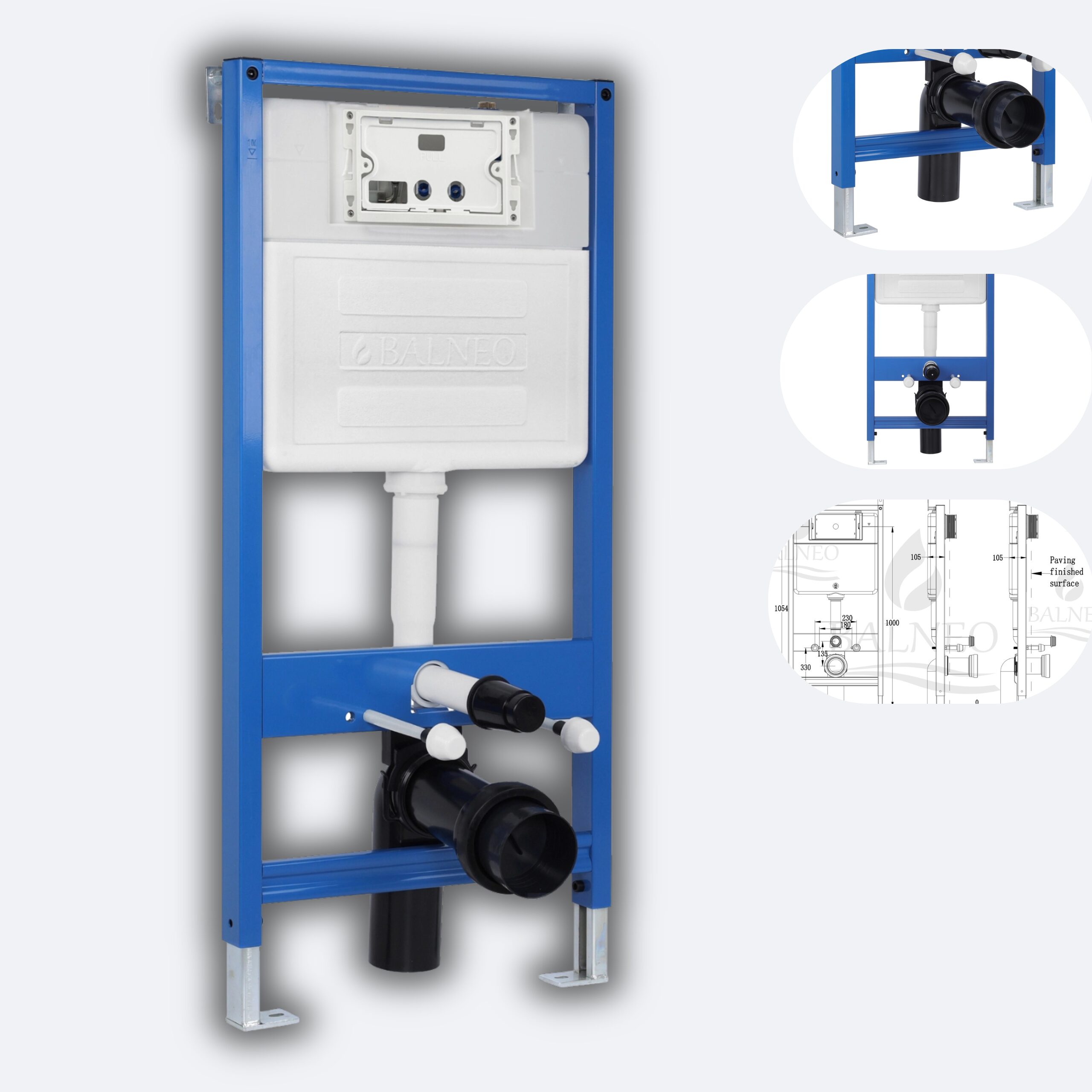 BALNEO Stelaż podtynkowy WC Fix-Frame SLIM NEXT F0101010102-2