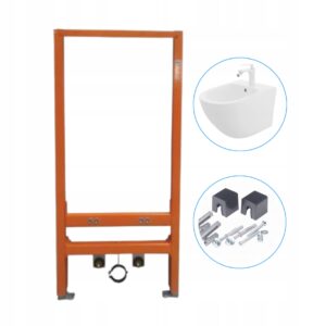 Zestaw WC: JOMO/WERIT STELAŻ BIDET 1120 + REA BIDET CARTER CARLO MINI + JOMO/WERIT WSPORNIKI