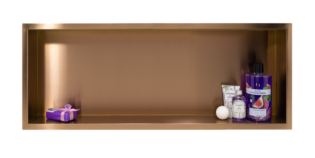 BALNEO WALL-BOX ONE Copper – Półka pojedyncza miedziana 90x30x7 cm 5903943983506