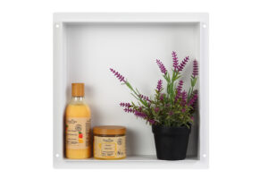 BALNEO WALL-BOX No Rim White – Półka wnękowa bezramkowa biała 30x30x10 cm 5903943983650