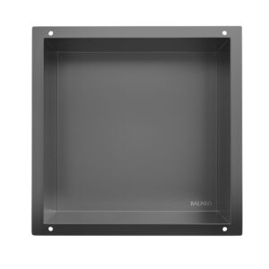 BALNEO WALL-BOX NO RIM – Półka wnękowa bezramkowa Gun Metal 30x30x10 cm 5906792482060