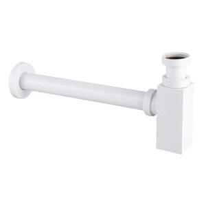 BALNEO Syfon umywalkowy mosiężny kwadratowy White E0201050210-1