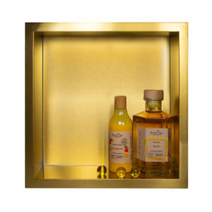 BALNEO WALL-BOX ONE Gold / Brass – Półka pojedyncza złota 30x30x10 cm 5903943983537