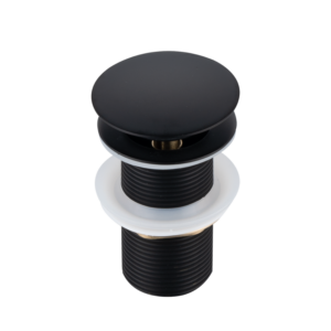 BALNEO Korek umywalkowy mosiężny Klik Klak A bez przelewu Czarny E0101020102-1