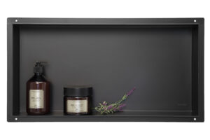 BALNEO WALL-BOX No Rim Black – Półka wnękowa bezramkowa czarna 60x30x10 cm 5903943983735