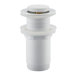 BALNEO Korek umywalkowy mosiężny Klik Klak model E bez przelewu Biały E0101050102-4