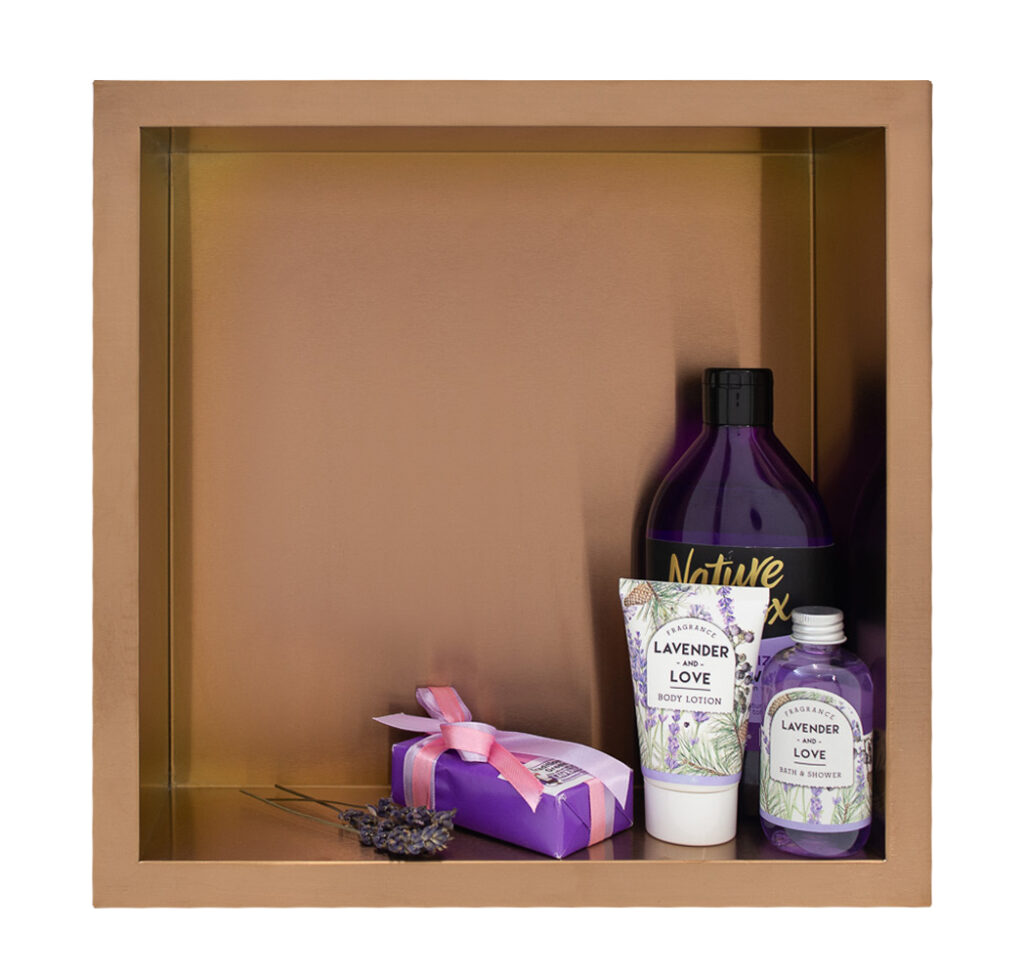 BALNEO WALL-BOX ONE Copper – Półka pojedyncza miedziana 30x30x7 cm 5903943983469