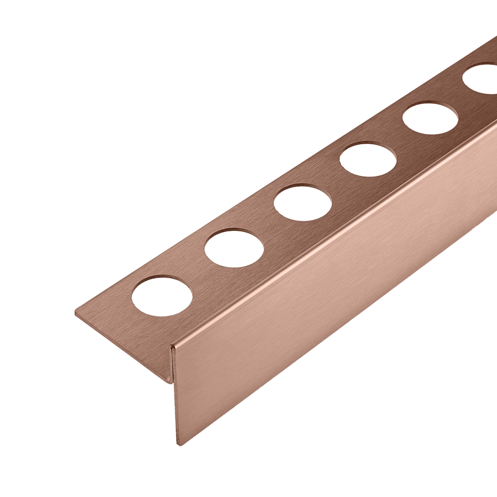 BALNEO Listwa spadkowa podłogowa prawa 120 cm miedziana D0101040110-1