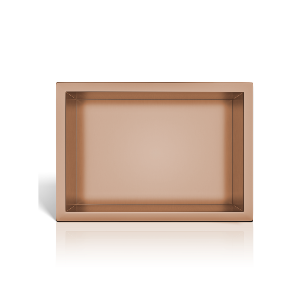 BALNEO WALL-BOX ONE Copper Półka wnękowa ze stali nierdzewnej miedziana 30x20x10 cm 5905591090544
