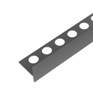 BALNEO Listwa spadkowa podłogowa lewa 120 cm Gun Metal D0101050210-1